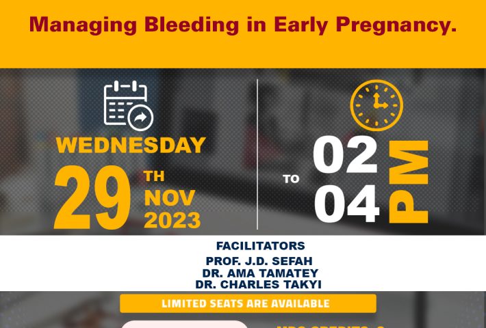 Managing Bleeding in Early Pregnancy. (2 MDC Points)